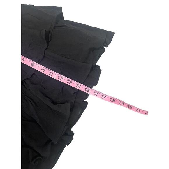 Superdown Revolve Becky Mini Skirt Ruffle Tiered Black size S New - Picture 7 of 7